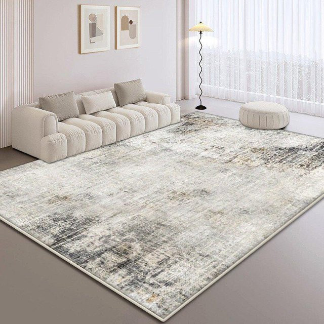 Karpetti Wohnzimmerteppich Abstrakt Modern Grau, Rutschfest und Leicht zu Reinigen, B/T: 160 x 230 cm - Bild 1