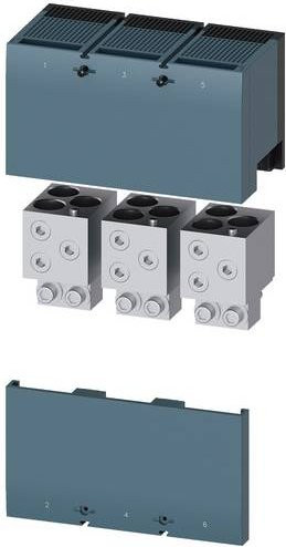 Siemens Rundleiteranschlussklemme 3VA9673-0JC34 in Grau - Bild 1