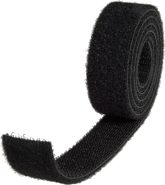 Conacord Klett- und Flauschbinder aus Polyamid in Schwarz, Länge: 90 cm - Bild 1