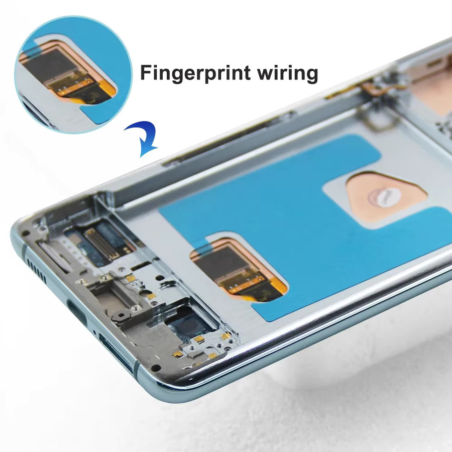 Samsung S21 Plus Display-Rahmen-Baugruppe mit LCD-Bildschirm und Digitizer Touch-Ersatz für Modell G996B/DS 5G in Silber - Bild 4
