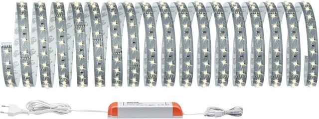 Paulmann MaxLED 500 LED-Streifen-Basisset mit Netzteil, 10 m, Warmweiß, Silber - Bild 1