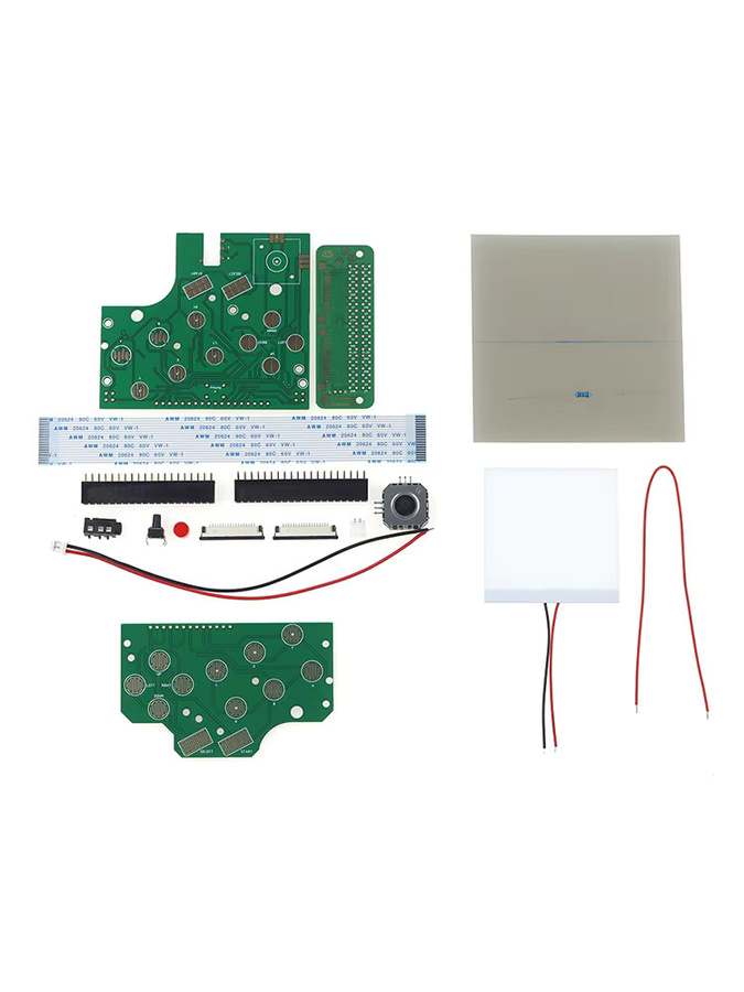 OCGAME DIY 6 Tasten PCB Board Kit mit Schalter und Drahtstecker für Raspberry Pi und Game Boy GB Null GBO DMG-001 in Grün - Bild 2