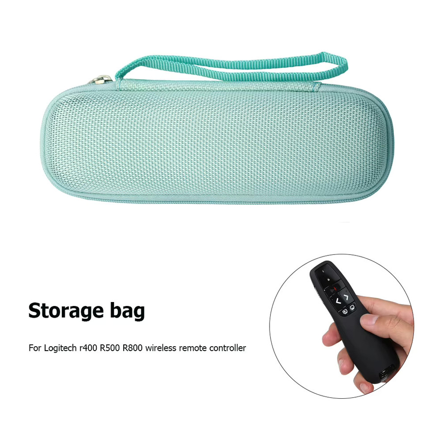 Hartschalenkoffer Logitech Präsentations-Fernbedienungstasche mit Netztasche in Schwarz für R400 R500 R800 - Bild 2
