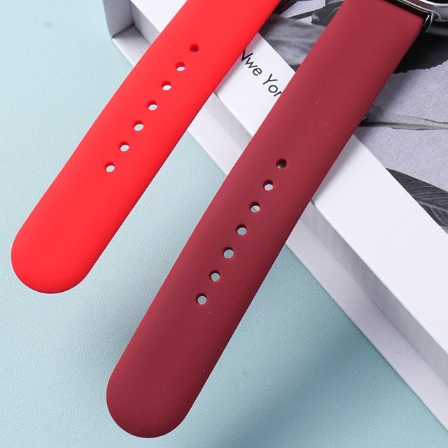 PEO Uhrenarmband Silikon, Redmi Uhr 5 lite, Xiaomi Mi Uhr 5 Aktive, rot - Bild 1