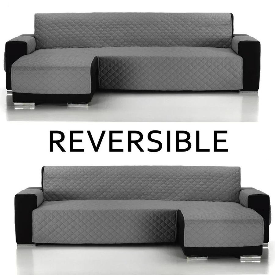 Wasserdichter Ecksofabezug in L-Form für dein Wohnzimmer, gesteppter Universal-Couchbezug aus Polyester und Elasthan, einfarbig und waschbar - Bild 4