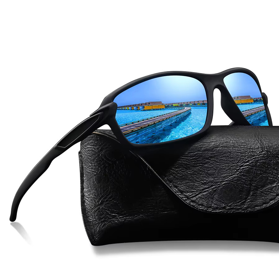 WSZ Sonnenbrille, Vollrand, rectangular, Kunststoff, black, Unisex - Bild 2