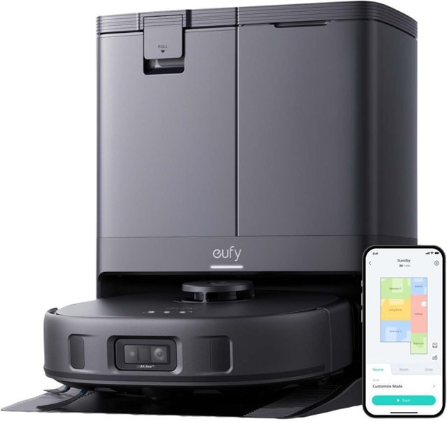 eufy X10 Pro Omni Saug- und Wischroboter mit Absaugstation, Schwarz - Bild 1