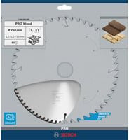 Bosch Optiline Wood Kreissägeblatt für Tischkreissägen, Durchmesser: 250 mm, Bohrung: 30 mm, Schnittbreite: 3,2 mm, 80 Zähne - Bild 2