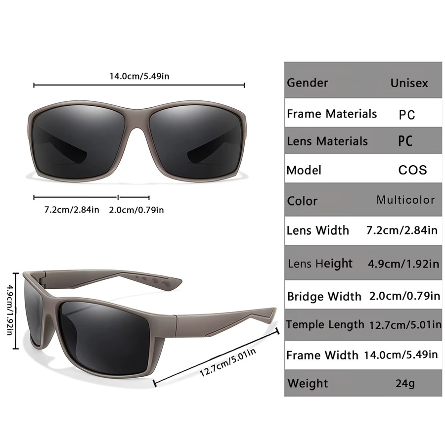 LOISRUBY Sonnenbrille, Unisex, Vollrand, rechteckig, multicolor, Kunststoff, polarisiert - Bild 2