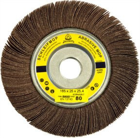 Klingspor Schleifmopräder SM 611 W LS 309 mit Korn 180, Farbe Braun, B: 16,5 cm, H: 2,54 cm, T: 2,54 cm - Bild 1