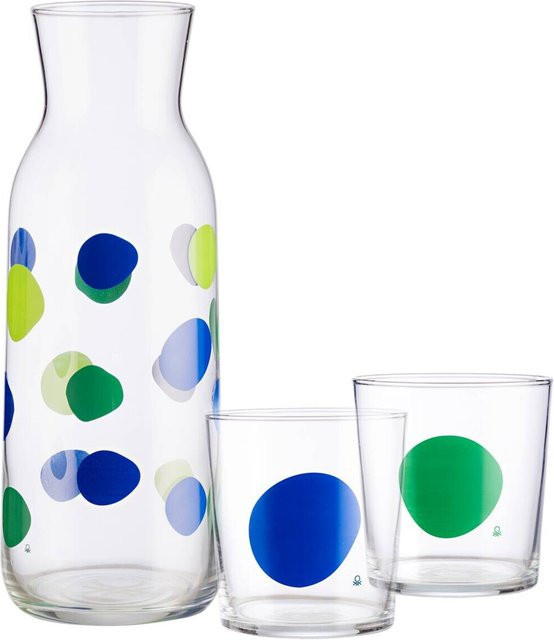 Benetton Glasflaschenset Rainbow multicolor für Erwachsene - Bild 1