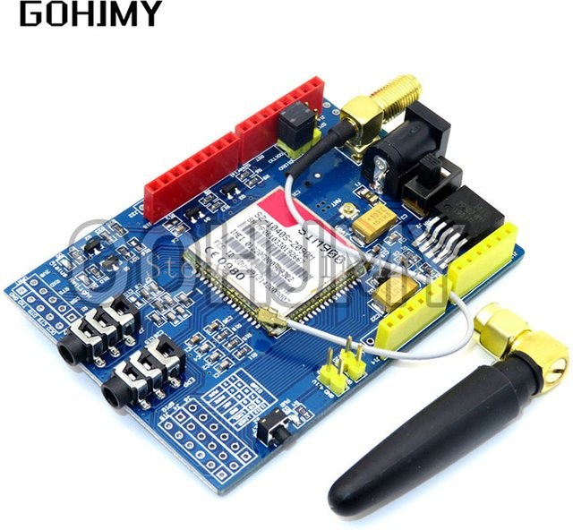 GOHJMY SIM900 GPRS/GSM Development Board Modul Kit für Arduino in Blau - Bild 1
