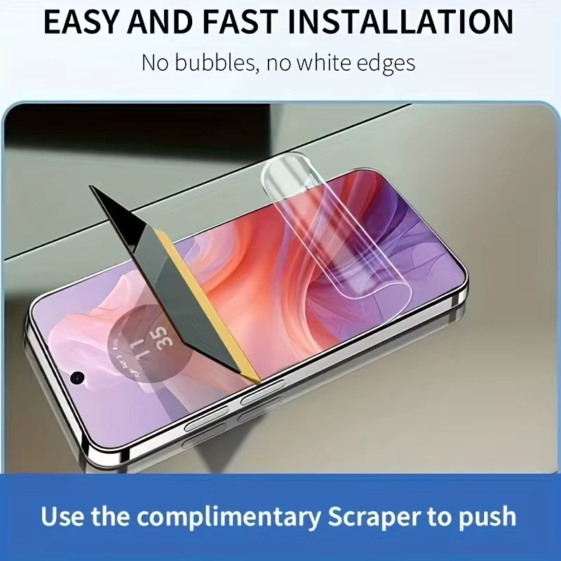 Hydrogel-Displayschutzfolie für Motorola G56 G86 G15 G05 G45 G75 G34 G54 G64 G84 E14 E15, transparent, 3 bis 5 Stück - Bild 2