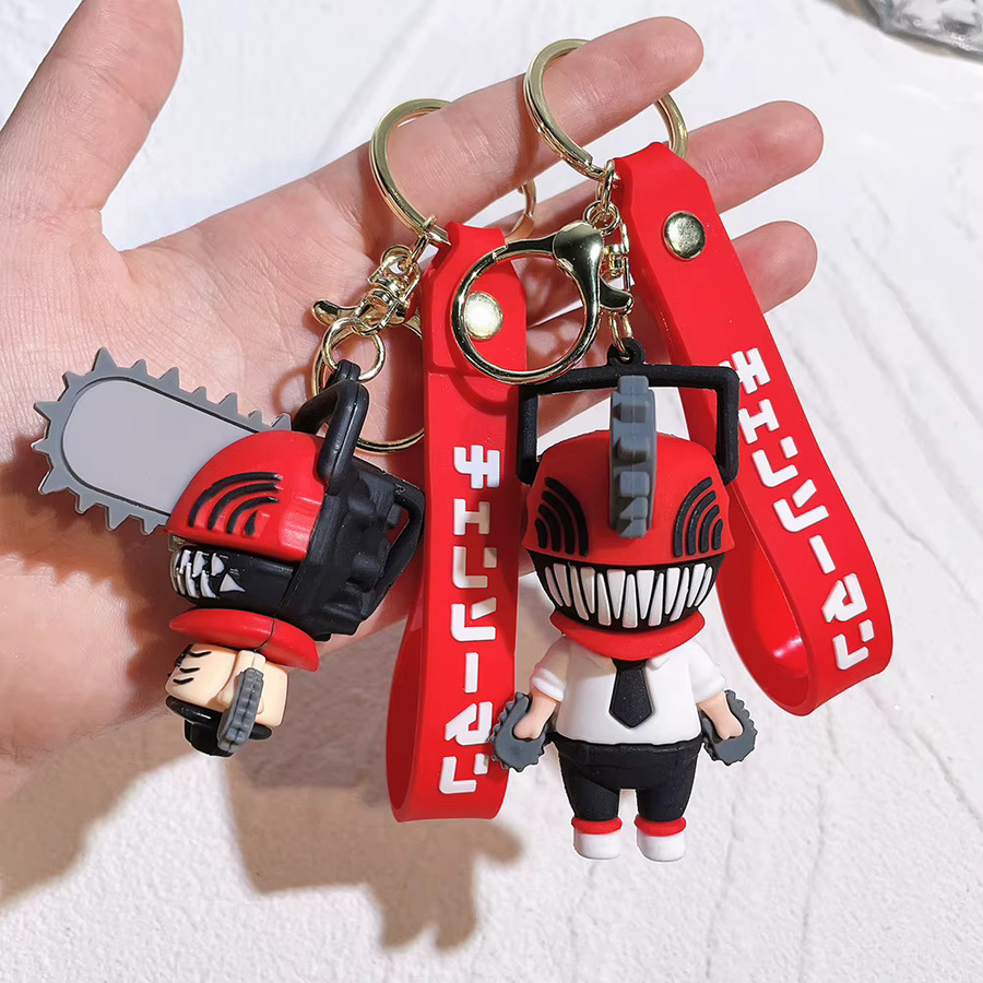 Bandai Kettensägenmann Pochita Schlüsselanhänger, Puppe, Unisex - Bild 1