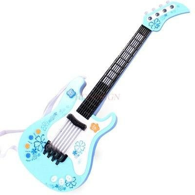Binchi Yukriri Musik Anfänger-Gitarre, Spielzeuggitarre, blau, ab 3 Jahren - Bild 1