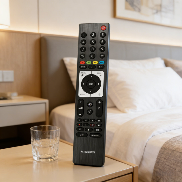 Grundig Ersatzfernbedienung RC330480303 in Schwarz für TS3187R-2 3D-Fernseher - Bild 1