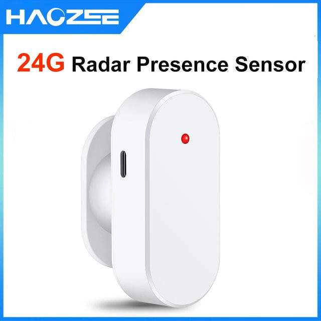 Haozee Zigbee Präsenzmelder mit Radar- und PIR-Sensor, intelligenter Bewegungssensor in Weiß, kompatibel mit Home Assistant - Bild 1