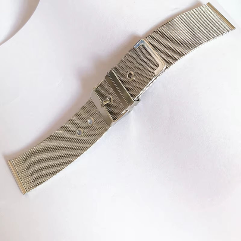 Aotelayer Uhrenarmband Edelstahl, Milanaise, Silber, Unisex - Bild 3