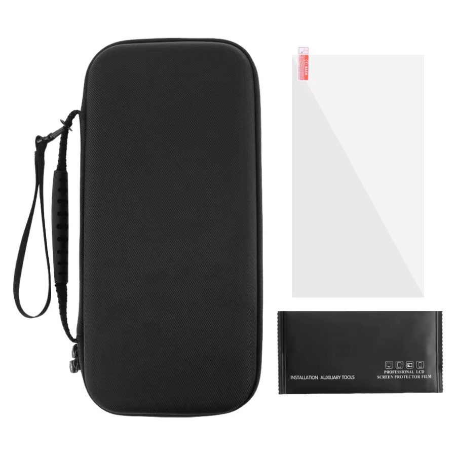 Nintendo Switch 2 Organizer-Set mit EVA/PU-Tragetasche in Schwarz, Displayschutzfolie und 10 Spielkartenhaltern - Bild 3