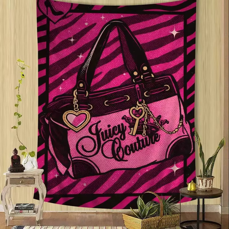 VIKAMA J-Juicy Anime Wandbehang mit floralem Hippie-Blumen-Design in Multicolour, B/H: 90 x 60 cm - Bild 5