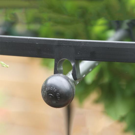 Amusedly Metall-Gartenspalier für Kletterpflanzen in Schwarz, Höhe: 150 cm - Bild 3