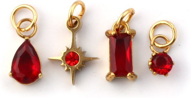 DoreenBeads Charms Anhänger, Edelstahl, Gold, Zirkonia, Unisex - Bild 1