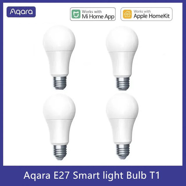 Aqara Smart LED Lampe T1 E27 mit einstellbarer Farbtemperatur 2700K-6500K, weiß, kompatibel mit Xiaomi Mi Home und Apple HomeKit - Bild 1