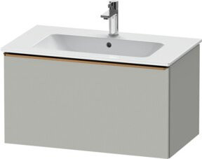 Duravit Waschtischunterschrank D-Neo, wandhängend, grau matt, B: 81 cm, H: 44 cm, T: 46,2 cm - Bild 1