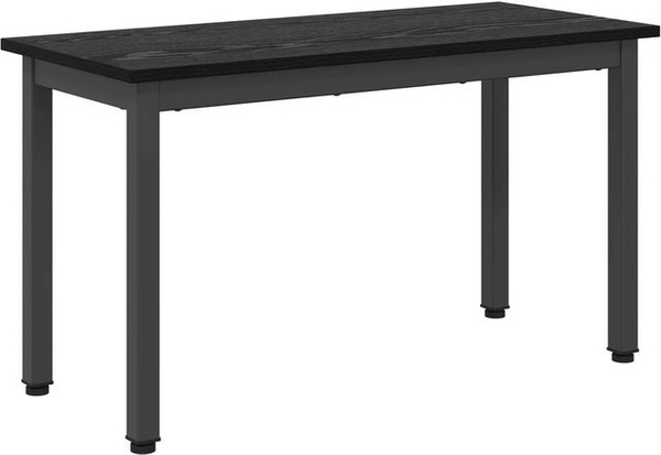 vidaXL Bank in Schwarz und Eichen-Optik aus Holzwerkstoff und Metall, B/T/H: 80 x 35 x 45 cm