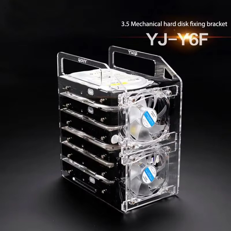 FTBTOC DIY Acryl-Festplattenhalterung für HDD, Transparent - Bild 2
