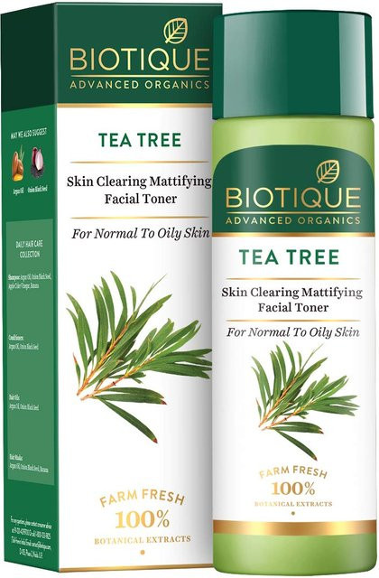 Biotique Teebaum Gesichts-Toner, 120 ml, für fettige Haut, mit Teebaumextrakt - Bild 1