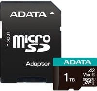 ADATA Premier Pro 1 TB microSDXC Speicherkarte, V30, Schwarz - Bild 1
