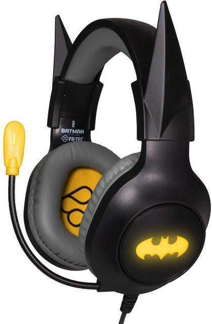 FR-TEC Batman Gaming Headset Schwarz für PC, PlayStation und Xbox - Bild 1