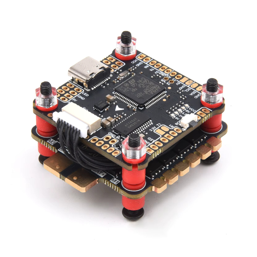 Readytosky F405 F4 F7 F722 Betaflight Flugcontroller mit 60A BLHeli-S 3-6S 4-in-1 ESC für FPV Racing Drohnen in Schwarz - Bild 1