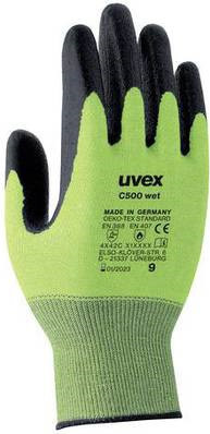 Uvex Handschutz Strick-HS C500 wet in Grün, Größe 09, EN 388 - Bild 1