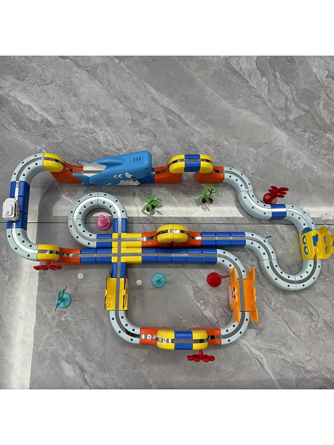 RTBXF Magnetische Track Auto Elektrische Bausteine Unterwasser Welt, Puzzle Spielzeug, ab 3 Jahre - Bild 3