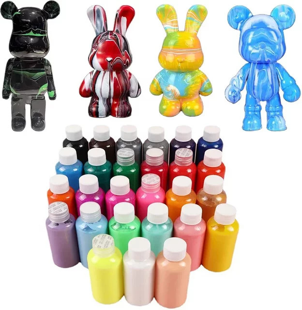 Violent Bear Fluid Paint Set, DIY Modell Emaille Puppe, Acryl Farbe - Bild 1