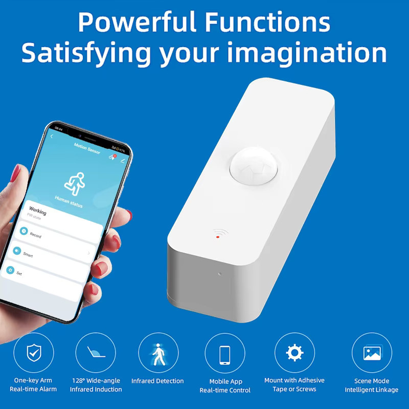 Tuya Smart Home PIR Bewegungsmelder WiFi Zigbee Infrarot Detektor in Weiß für Alexa und Google Home - Bild 2