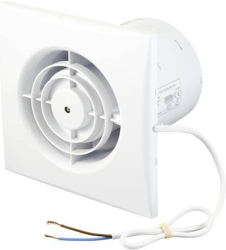 Sygonix Wand- und Deckenlüfter in Weiß, 230 V/AC, 130 m³/h, Kunststoff - Bild 1