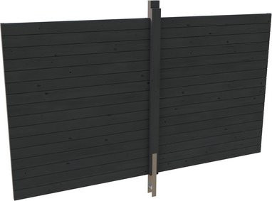SKANHOLZ Carport-Rückwand aus Fichte in Schiefergrau, B/H: 363 x 200 cm - Bild 1