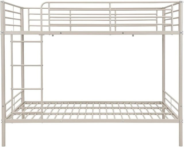Vente-unique Etagenbett Duotis in Beige aus Metall im Industriestil, B/T/H: 120 x 190 x 160 cm - Bild 1