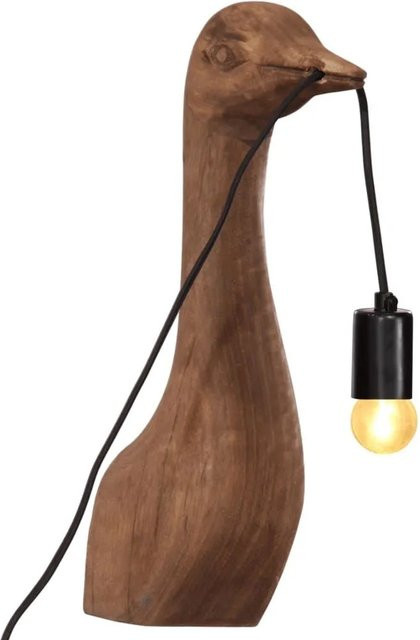 vidaXL Wandleuchte Tier in Holzoptik Braun, Industrial Design, E27, B/T/H: 12 x 12 x 42 cm - Bild 1