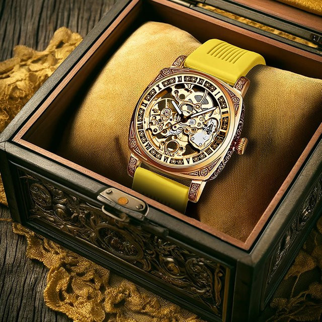 CAROTIF Armbanduhr Automatik, Gold, Herren - Bild 1
