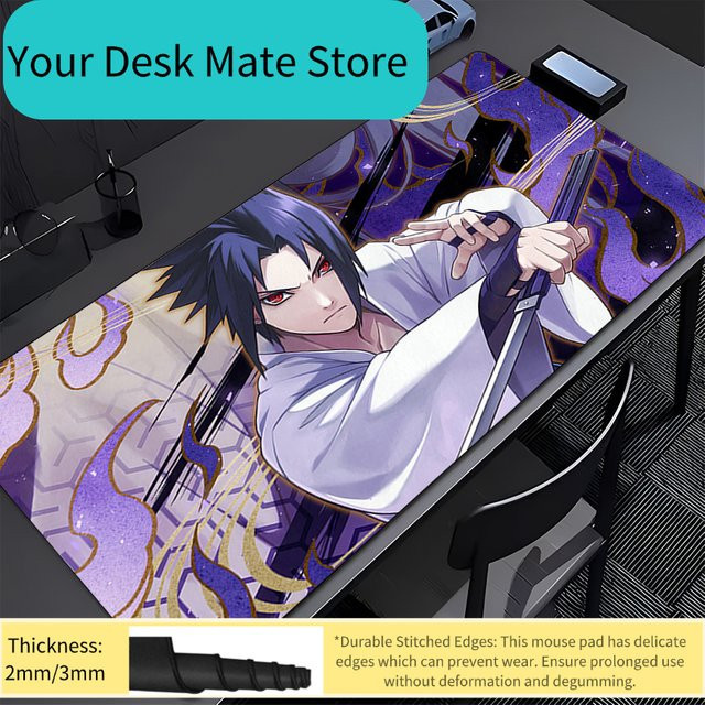 Bandai Naruto Sasuke Mauspad in Weiß und Multicolour für E-Sports und Gaming - Bild 1