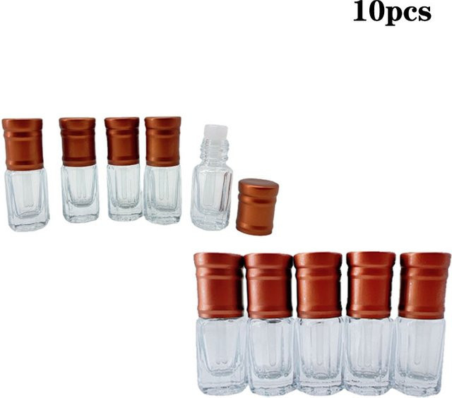 LANYUNER Glas Dropper Stick Flasche für Attar und ätherische Öle, 3 ml, 10 Stück - Bild 1