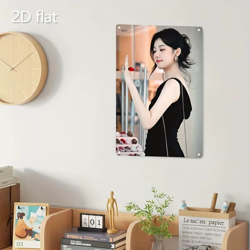 CIFBUY 2D Flaches Metallschild für Restaurant- und Bar-Werbung, Mehrfarbig, Rechteckig - Bild 3