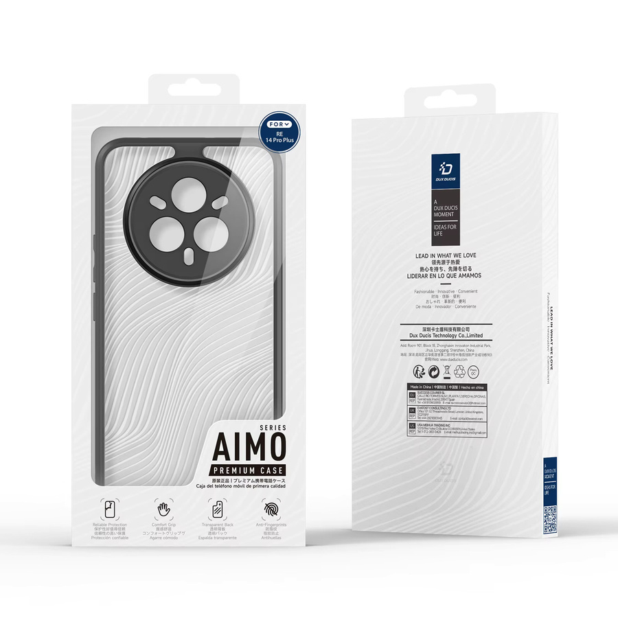 DUX DUCIS Schutzhülle für Realme 13 Pro Plus, 14 Pro und 15 Pro aus TPU und Acryl, Transparent, Anti-Fingerprint und Anti-Drop Design - Bild 3