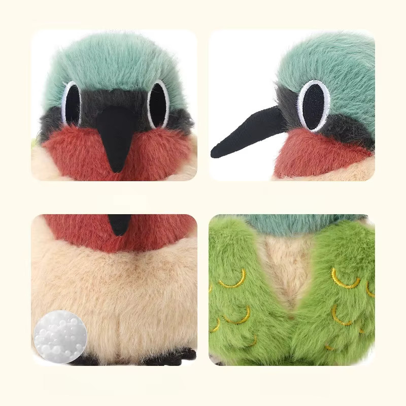 Molutian Gegabelter Sonnenvogel, Plüschtier, 11 cm, bunt - Bild 4