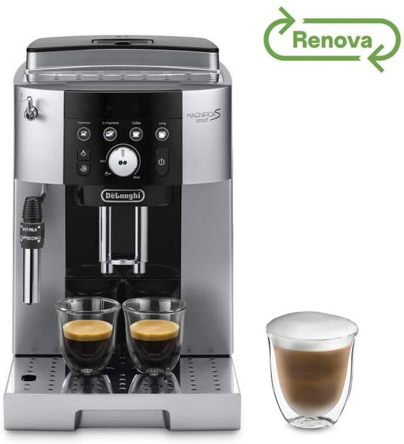 De'Longhi Magnifica S Smart ECAM250.23.SB Kaffemaschine in Silber mit integriertem Mahlwerk für die Tischaufstellung - Bild 1
