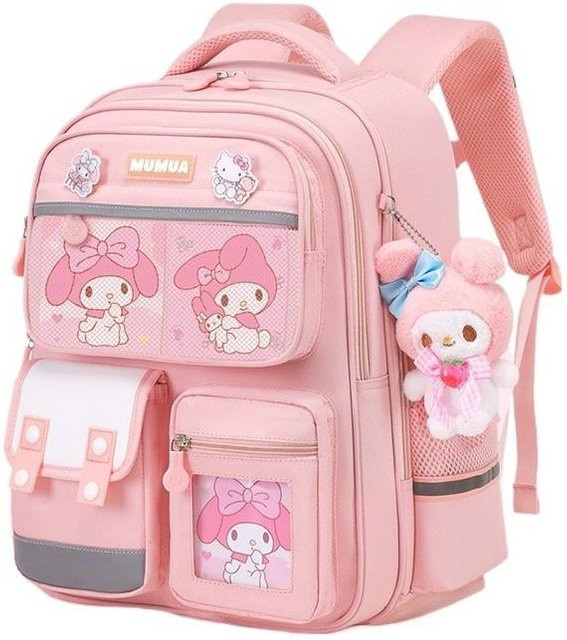 Gelozo Kinderrucksack für die Grundschule zur Rückenprotektion und Entlastung in Pink - Bild 1